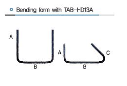 Bending with TAB-HD13A