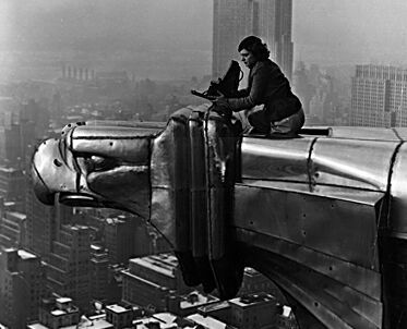 Worker on Chrysler Building